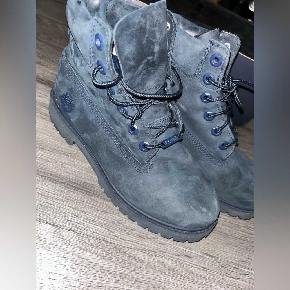 Navy Blue Timberland Boots